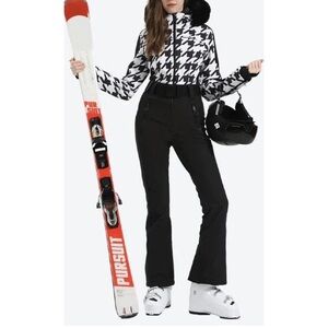 Gsou Snow Women's Faux Fur One Piece Ski Suit Size S